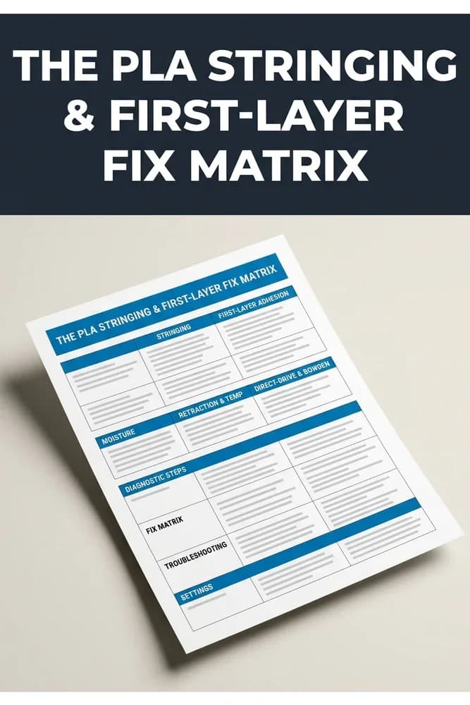The PLA Stringing & First-Layer Fix Matrix