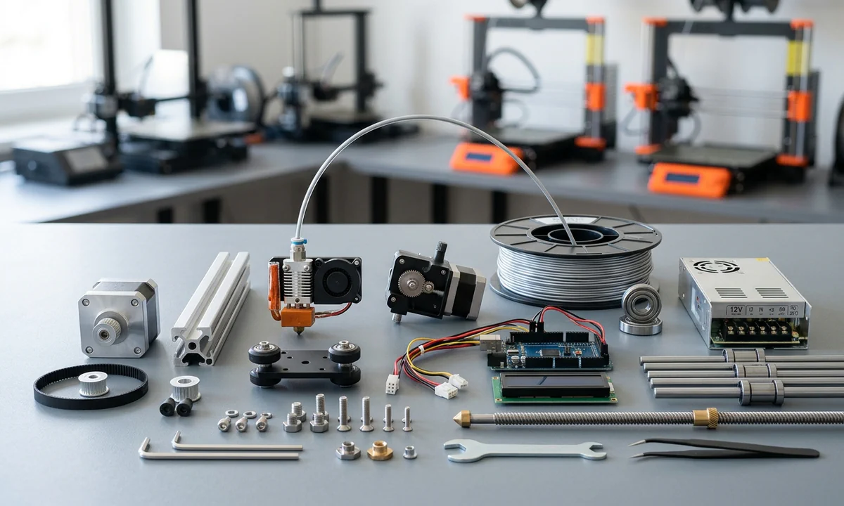 3D Printer Parts: Complete List of 3D Printing Components