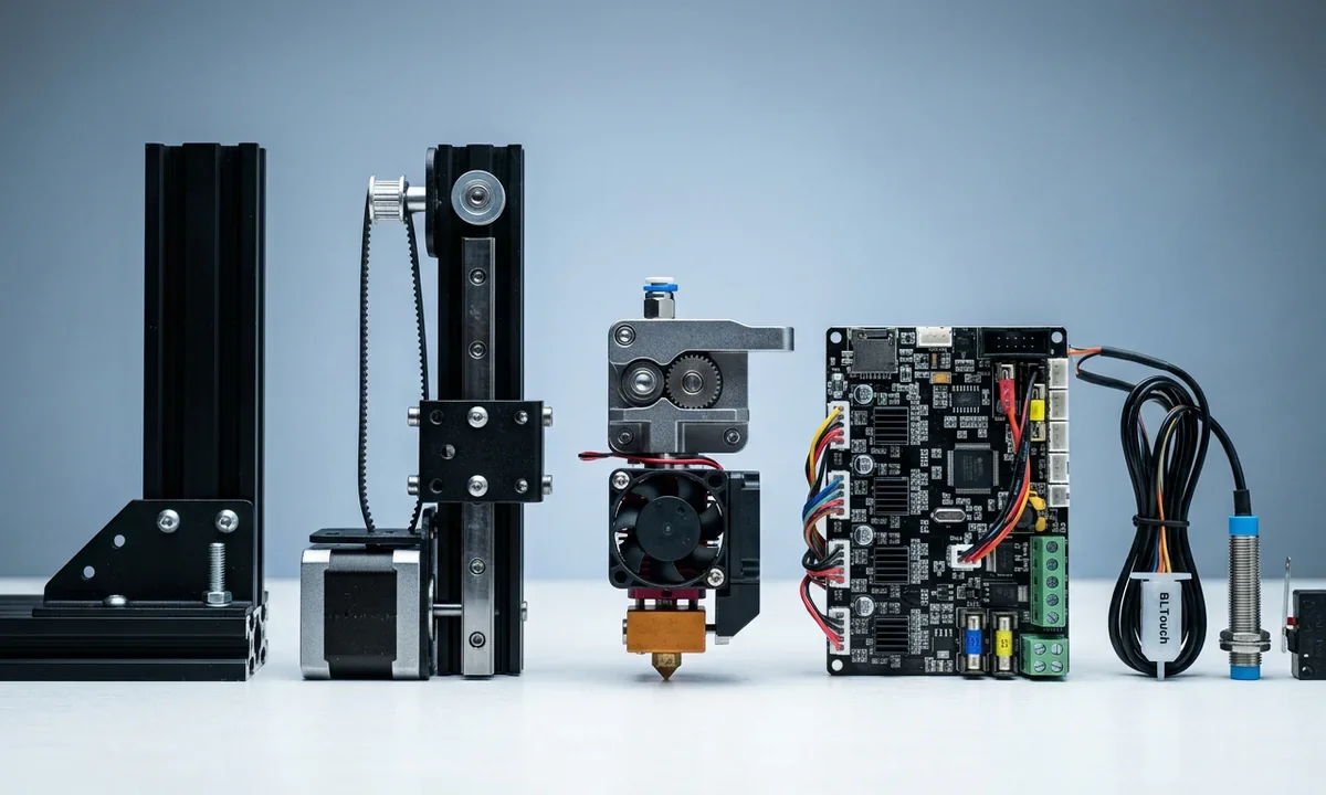 3D Printer Parts: Complete List of 3D Printing Components